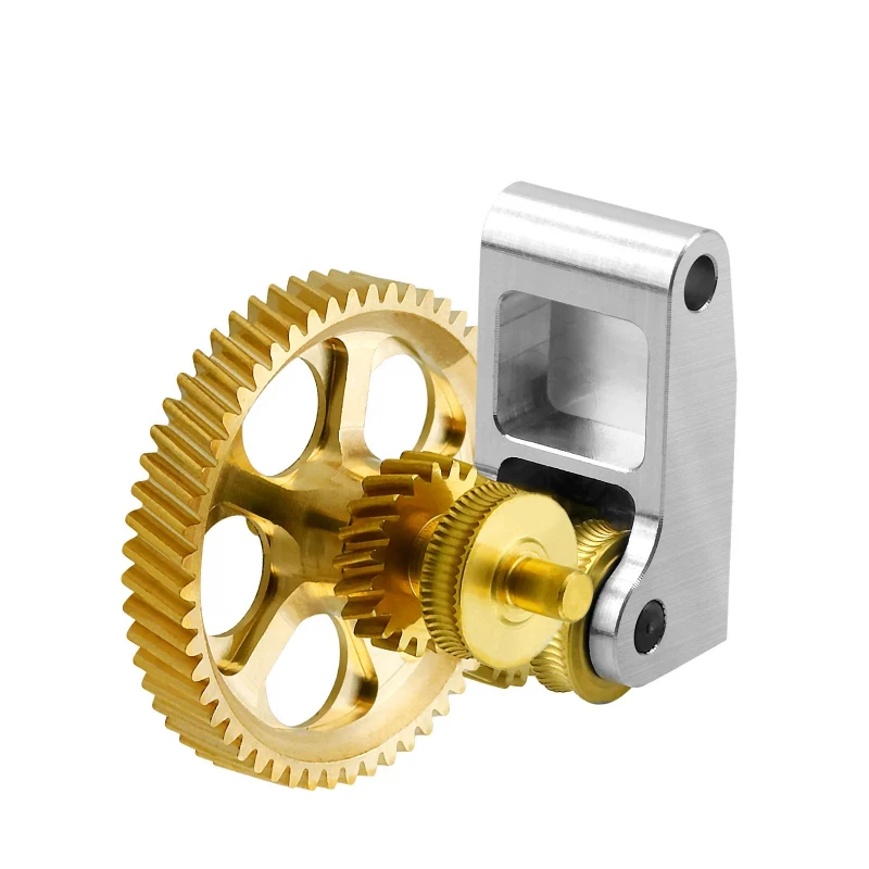 All Metal Extruder Gear Kit DLC Nano Coating Helical Gear Feeding Assembly for Bambu Lab X1 P1 A1 mini 3D Printer