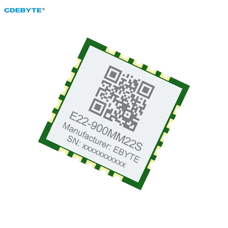 SX1262 LoRa Module 868/915MHz CDEBYTE E22-900MM22S Ultra-Small Size IPEX/Stamp Hole 21.5dBm 7KM SMD RF Transceiver Module