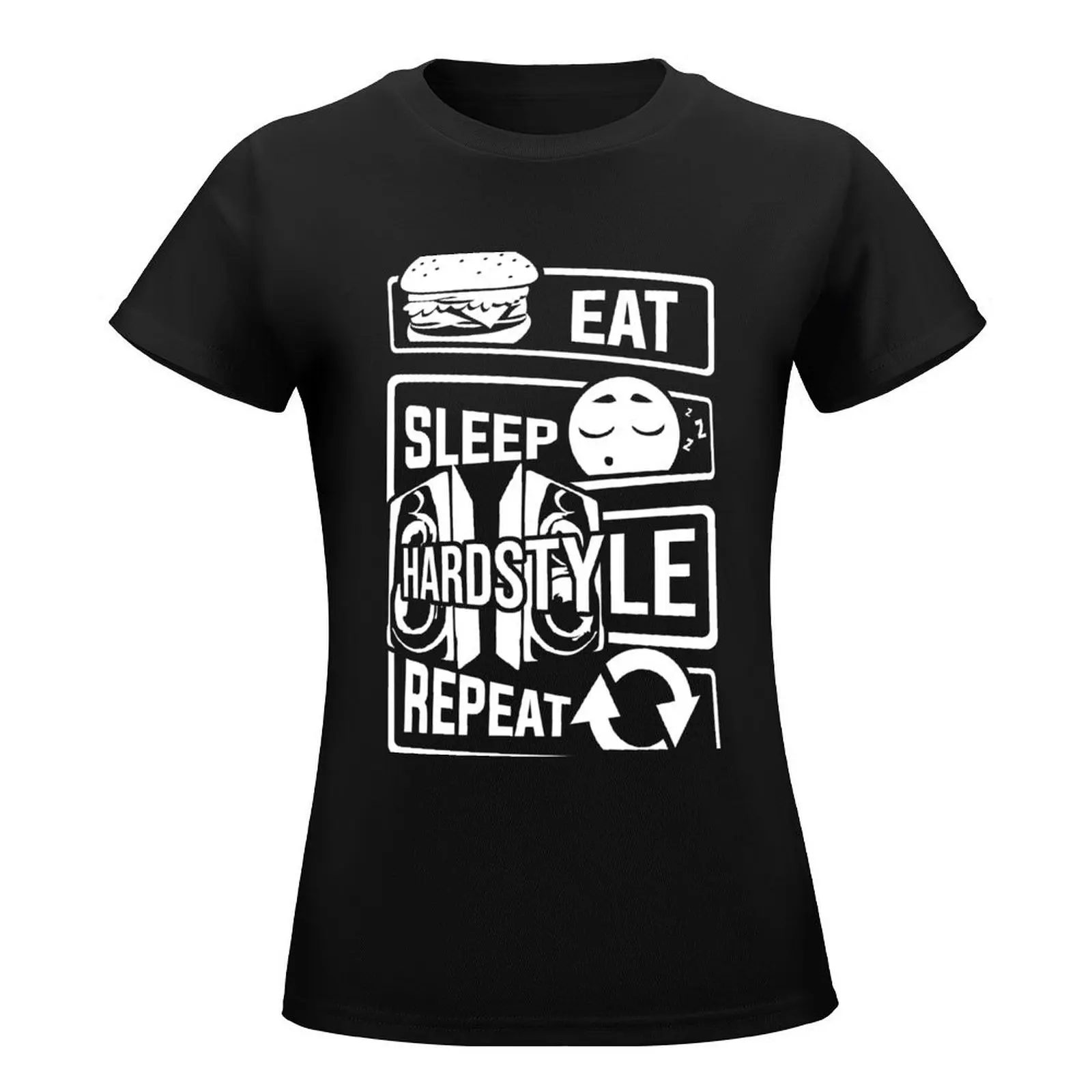 Eat Sleep Hardstyle Repeat - Bass Party Dancing T-Shirt cute tops graphics animal print shirt for girls Women's tops