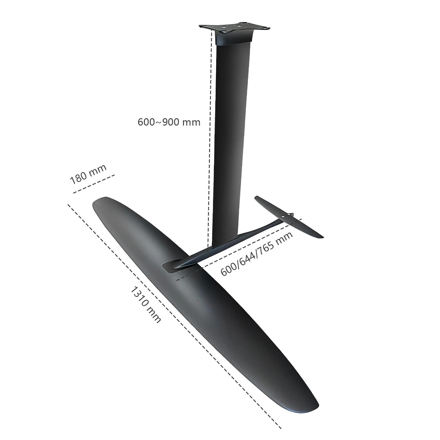 

JFS1310 Aluminum Column Large 131*18cm Blade Interchangeable Front Wing Surfing Board Other JFS Series Available