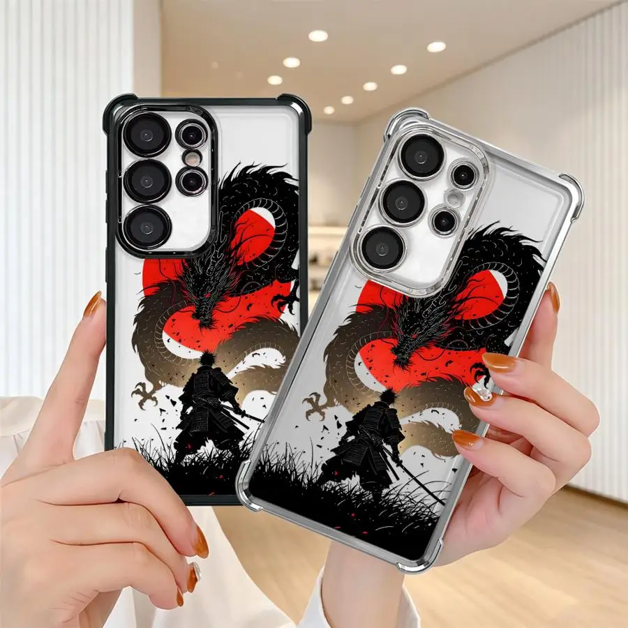 Phone Cover Case for Samsung Galaxy S26 Ultra S21 Plus S25 Edge S20 FE S24Ultra S22 Ultra S25Ultra S24 S23 Retro Cool Dragon