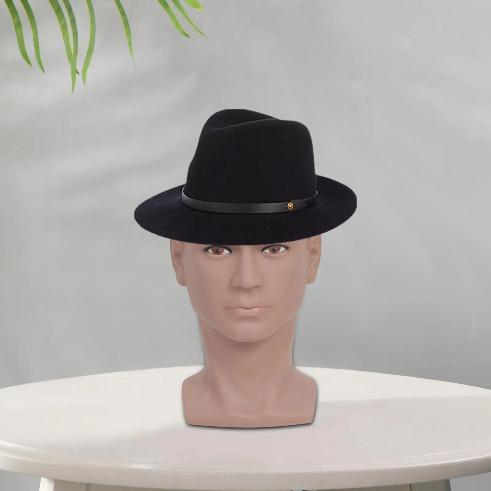 Male Bald Mannequin Head Hat Display Stand, Professional Helmet Glasses Display Head Caps Foam Hairdressing, Eyeglasses