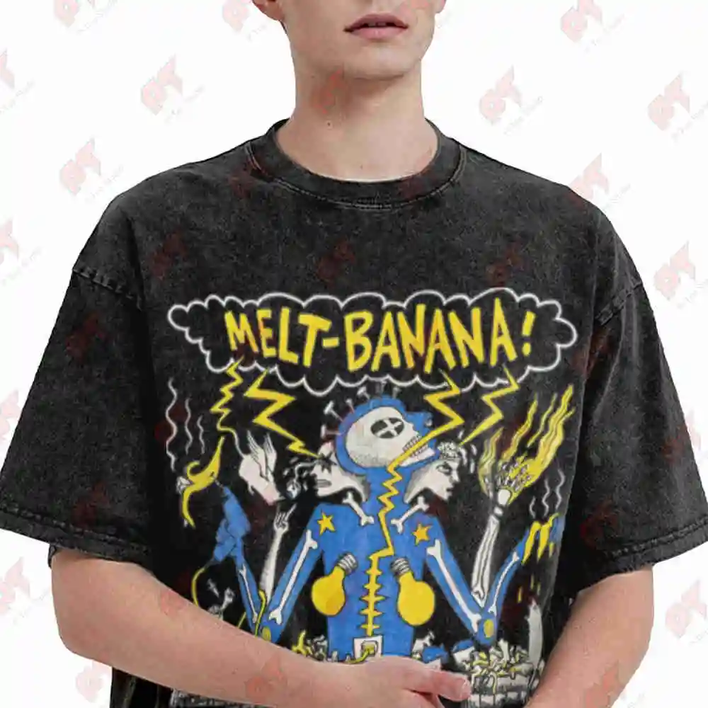 Melt Banana 1997 Eleventh Vintage Washed Tee Pure Cotton T-Shirt