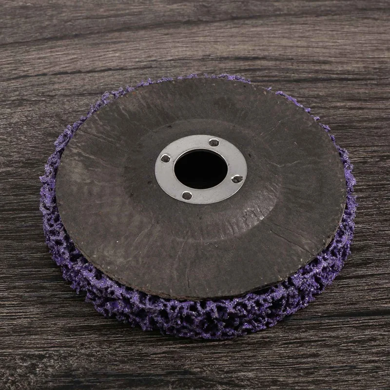 ABRE-5Pcs Durable Poly Strip Disc Wheel 100X16mm Wood Metal Paint Rust Removal Clean Abrasive Tools For Angle Grinder