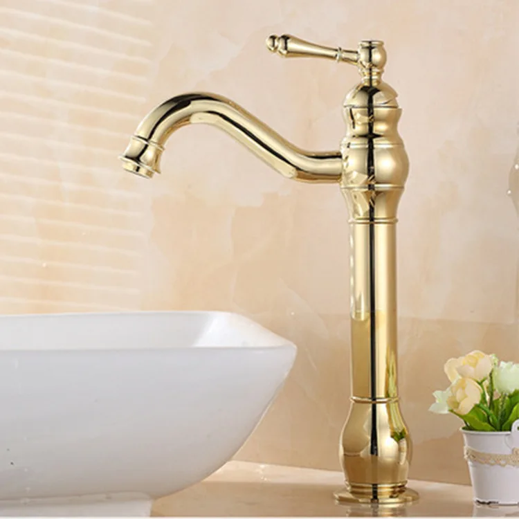 Brass antique black washbasin, hot and cold faucet, basin on stage, bathroom, hand washing, washbasin,pool faucet can be rotated