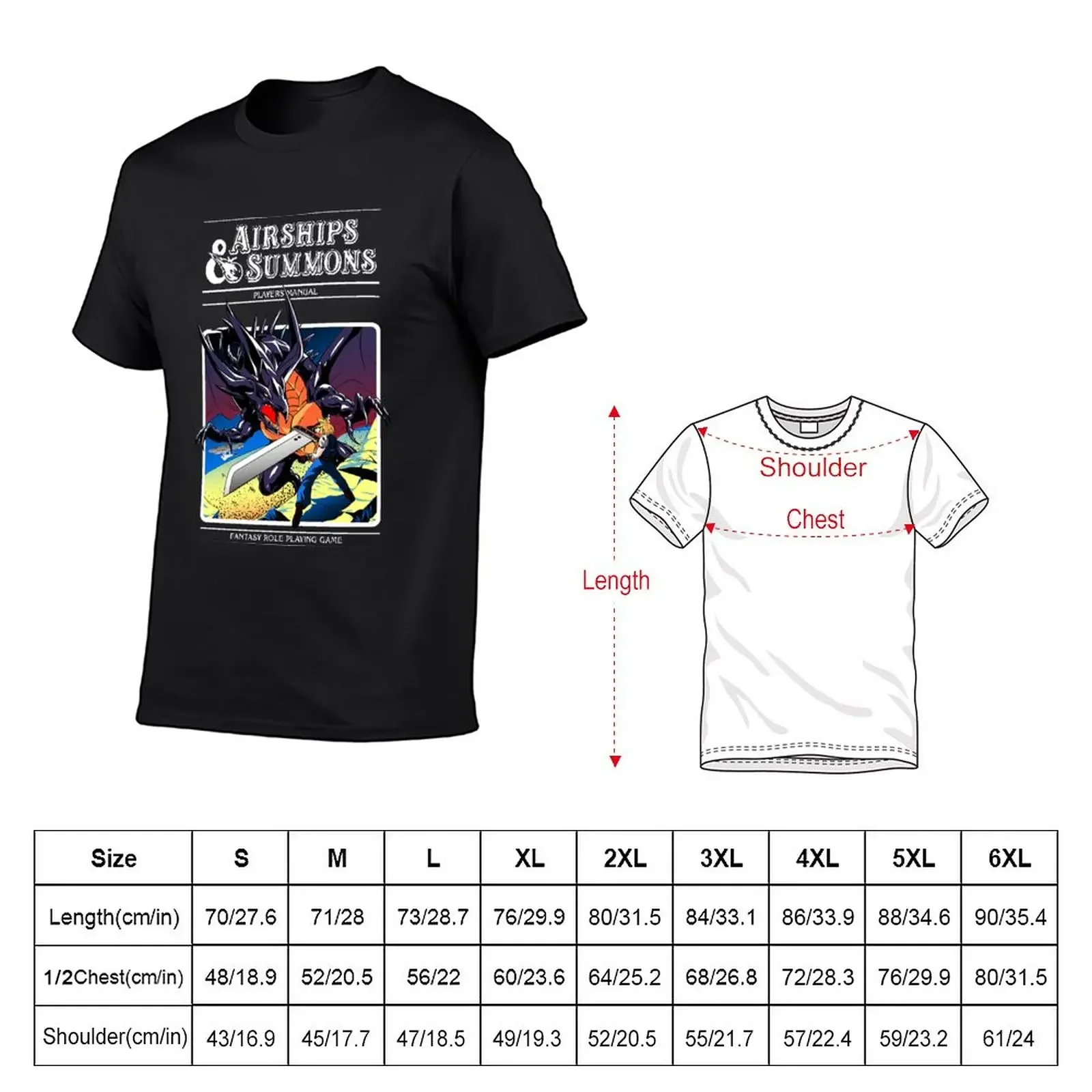 New Airships and Summons T-Shirt tops oversized t shirt graphics t shirt summer clothes t shirt for men