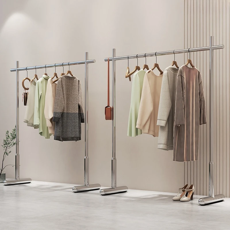 

Clothing store display rack floor-to-ceiling women's clothing special hanging clothes rack