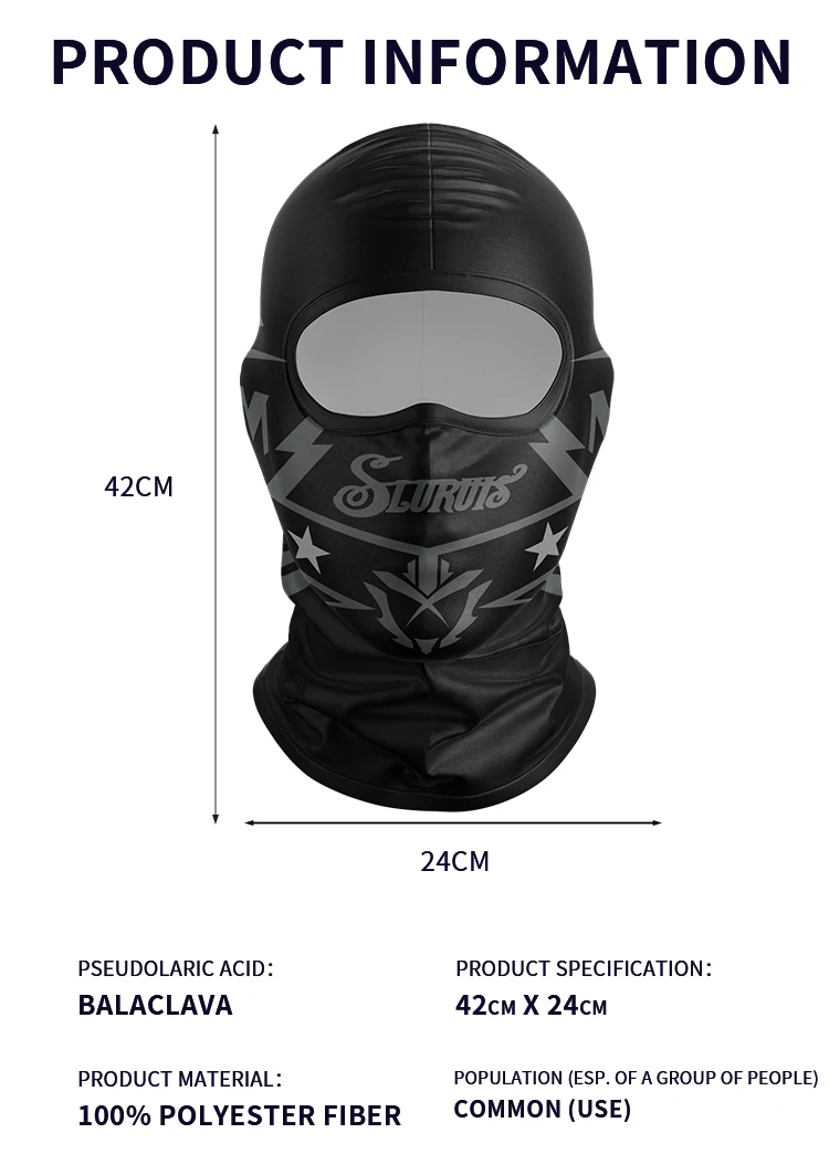 Motorrad Reiten Maske Clown Geist Schädel Sonnenschutz Schnell trocknend Balaclava Sommer Männer Outdoor Fahrrad Kopf Abdeckung Hals Abdeckung – Detail 5