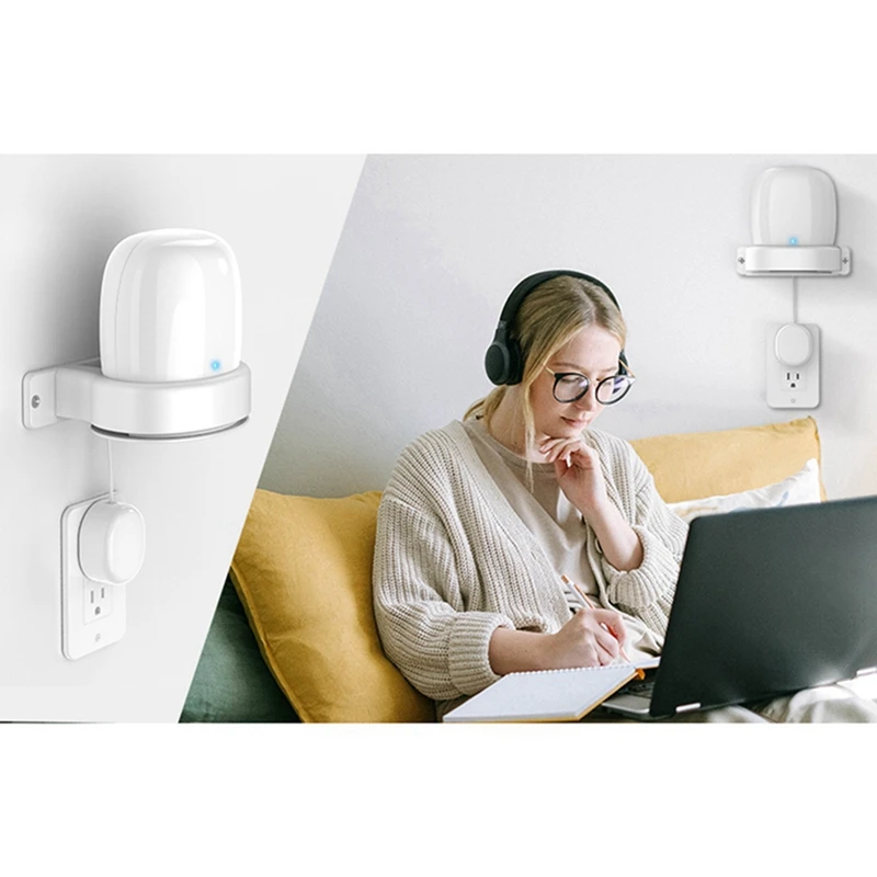 N75R-para Google Nest Wifi Pro soporte de montaje en pared altavoz inteligente Base de soporte de almacenamiento de pared, 6 uds