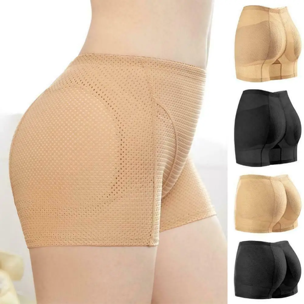 Mid Waist Butt Lifter Shaper Panties Breathable Push Up Hip Pads Shapewear Hip Enhancer Tummy Control Invisible Underwear