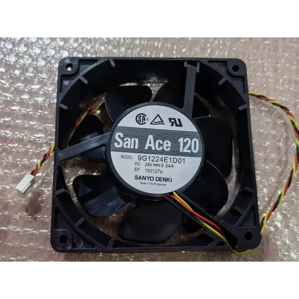 

Вентилятор охлаждения Sanyo Denki 9G1224E1D01 DC 24V 0.34A 120x120x38мм, 3-проводной