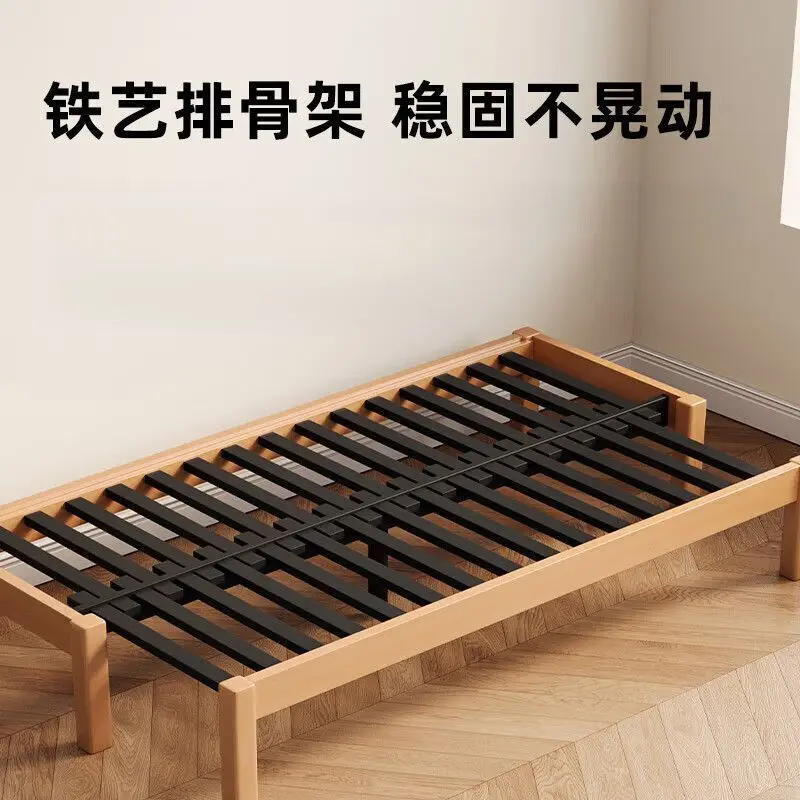 Foldable dual-use small apartment living room multifunctional sofa frame with a telescopic bed