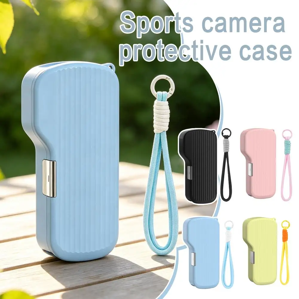 For DJI Osmo Pocket 4P Storage Case Full Coverage Flip-Open Protective Box with Wrist Strap Portable Camera Accessories