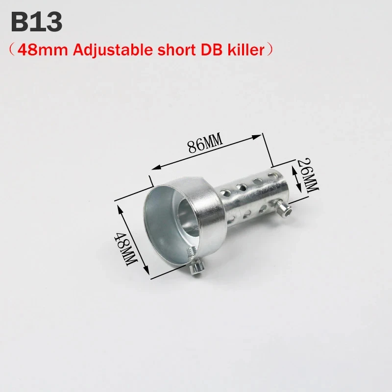 Universele Motorfiets 35mm 42mm 45mm 48mm 60mm DB Killer Uitlaat Kan Uitlaat Insert Baffle DB Killer Silencer Rvs