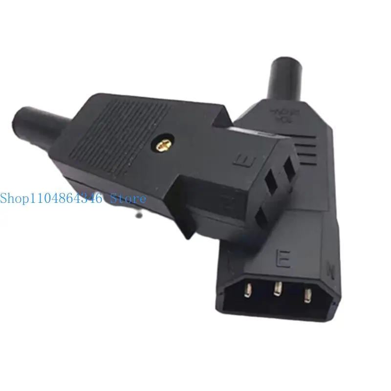 652F 5Pcs/set Convenient 3 Pin Terminals Power Plug Adapter IEC-320 C13/C14 Female & Male Plug Rewirable Power Connectors
