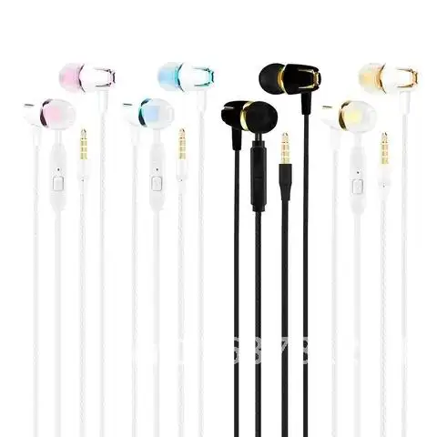 

M18 3.5Mm Wired Earphone Electroplating Bass Stereo In-ear Earphone with Mic Handsfree Call Phone Headset for Android Ios