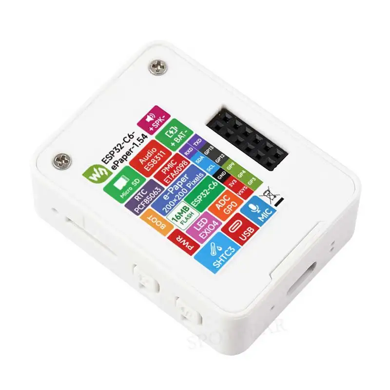 Waveshare ESP32-C6 AI 1.54-inch e-Paper Ink Screen AIoT Development Board 1.54inch Display Deepseek