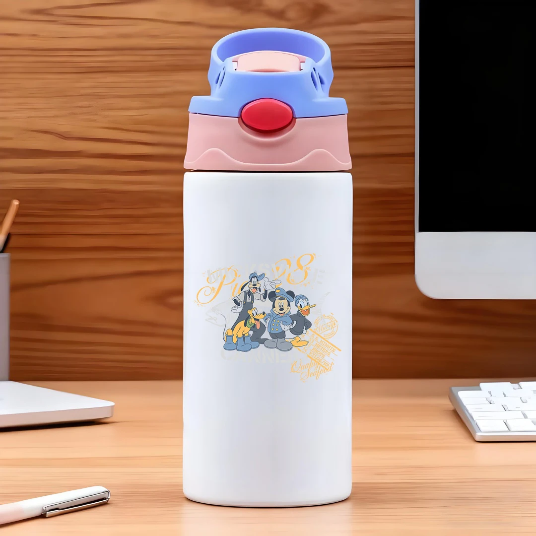 

Disney vacuum cup featuring classic cartoon fisherman character illustration with a skeleton head background 304 stai