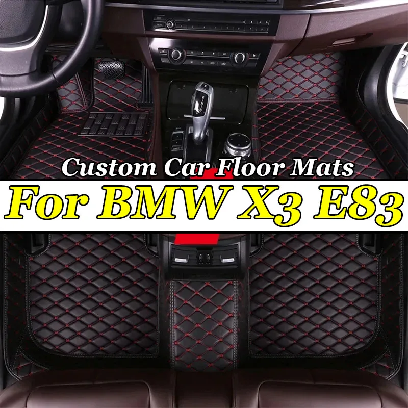 

Car floor&trunk mats for BMW X3 E83 2005 2006 2007 2008 2009 2010 Custom foot Pads automobile carpet cover interior accessories