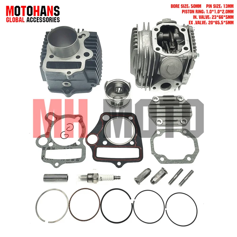 КОМПЛЕКТ ЦИЛИНДРОВ 100CC 50 ММ, ГОЛОВКА ЦИЛИНДРА в сборе для КИТАЙСКОГО КИШЕННОГО ВЕЛОСИПЕДА C100 ECO100 BIZ100 BIZ105 DY100 JD100 WAVE100 ATV100 КОМПЛЕКТ ЦИЛИНДРОВ 100CC 50 ММ, ГОЛОВКА ЦИЛИНДРА в сборе для КИТАЙСКОГО КИШЕННОГО ВЕЛОСИПЕДА C100 ECO100 BIZ100 BIZ105 DY100 JD100 WAVE100 ATV100