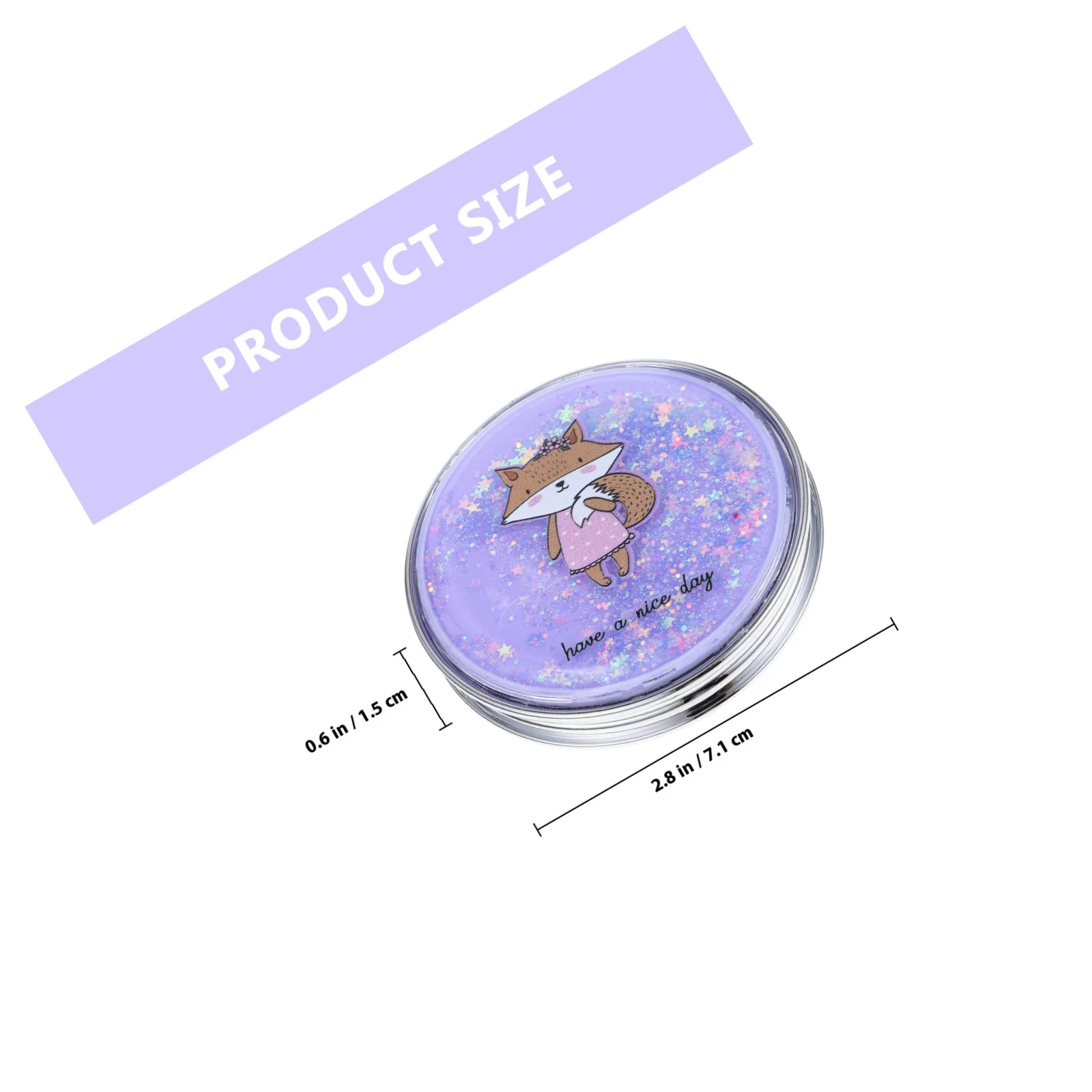 مرآة مكياج دائرية مدمجة قابلة للطي، مرآة جيب صغيرة محمولة على الوجهين، إكسسوارات سفر خفيفة الوزن للنساء