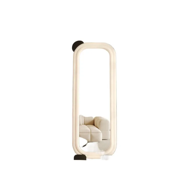 

Light luxury cream-style full-length mirror floor mirror home bedroom wall-mounted fitting