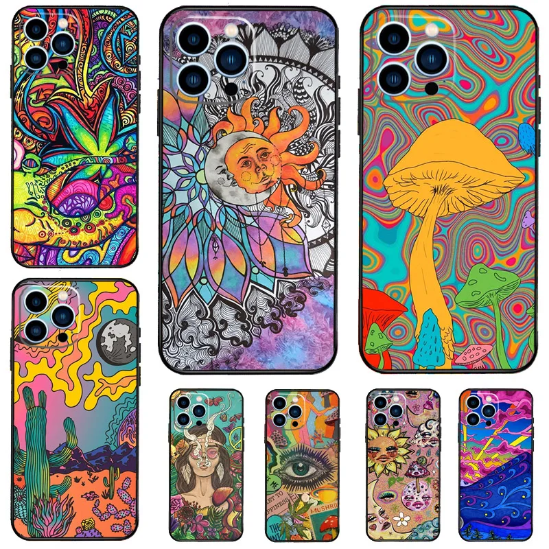 Hippie Psychedelic Art Case For Samsung Galaxy M55 M15 M12 M13 M14 M54 M23 M16 M11 M21 M31 M20 M34 M52 M32 M36 M56