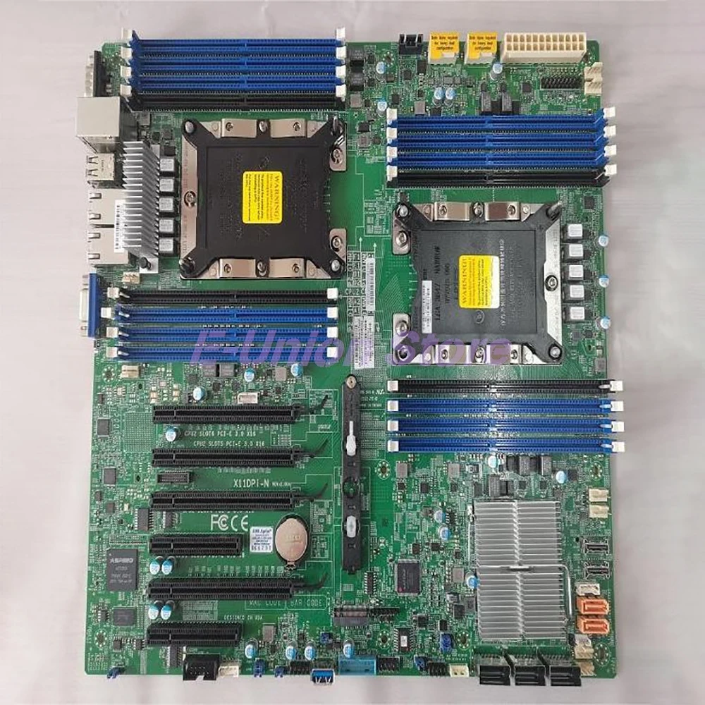 2-Channel LGA3647 DDR4 2xPCI-E 3.0 E-ATX Internal Ports E-ATX C621 Server Motherboard X11DPi-N