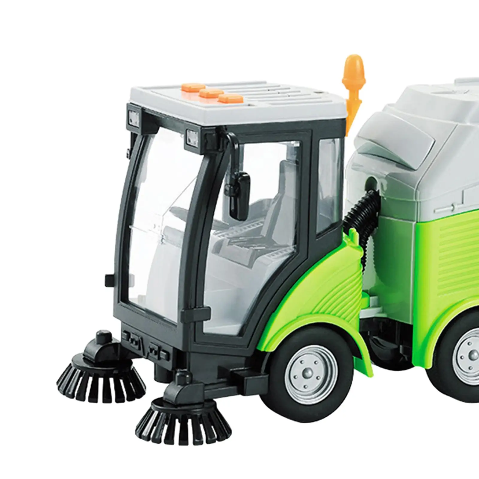 Children Simulation Road Sweeper Toy Rotating Brushes Street Sweeper