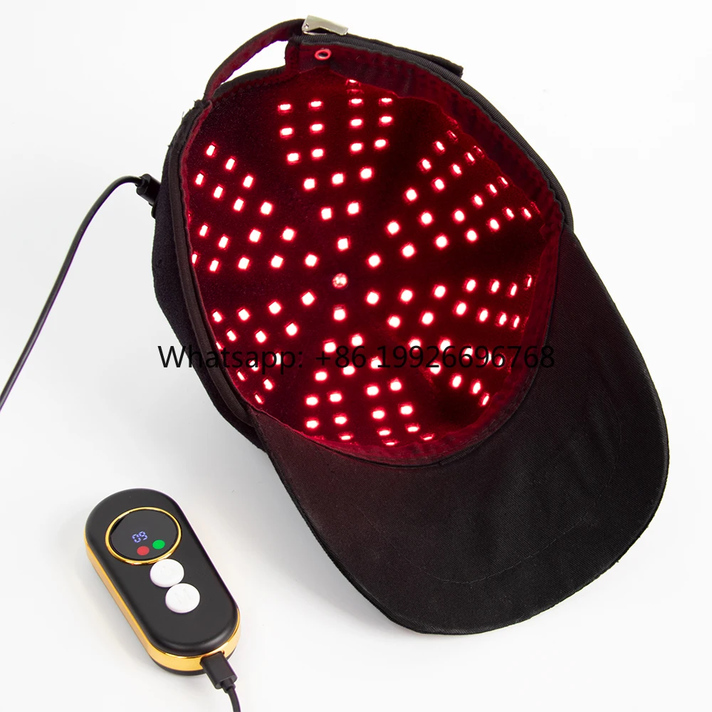 

Portable 75W LED Helmet Cap Red Light Therapy Hat for Pain Relief Hand-Held Fabric Targeted for Head