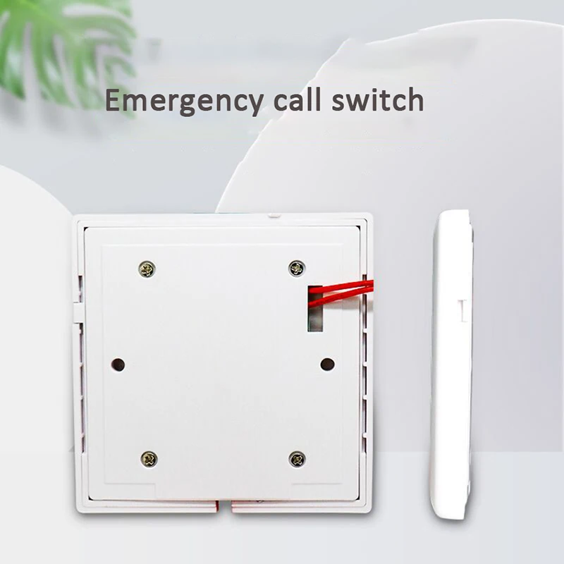 Wall Mounted Wired Emergency Call Button SOS Pull-Rope Emergency Switch Wall Panel Fire Alarm Manual Button For Hospital Home