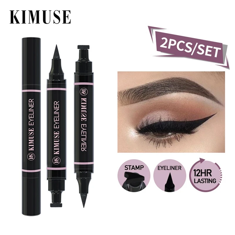 KIMUSE Double Head Waterproof Eyeliner Pencil Eye Makeup(2 Pcs/Set)