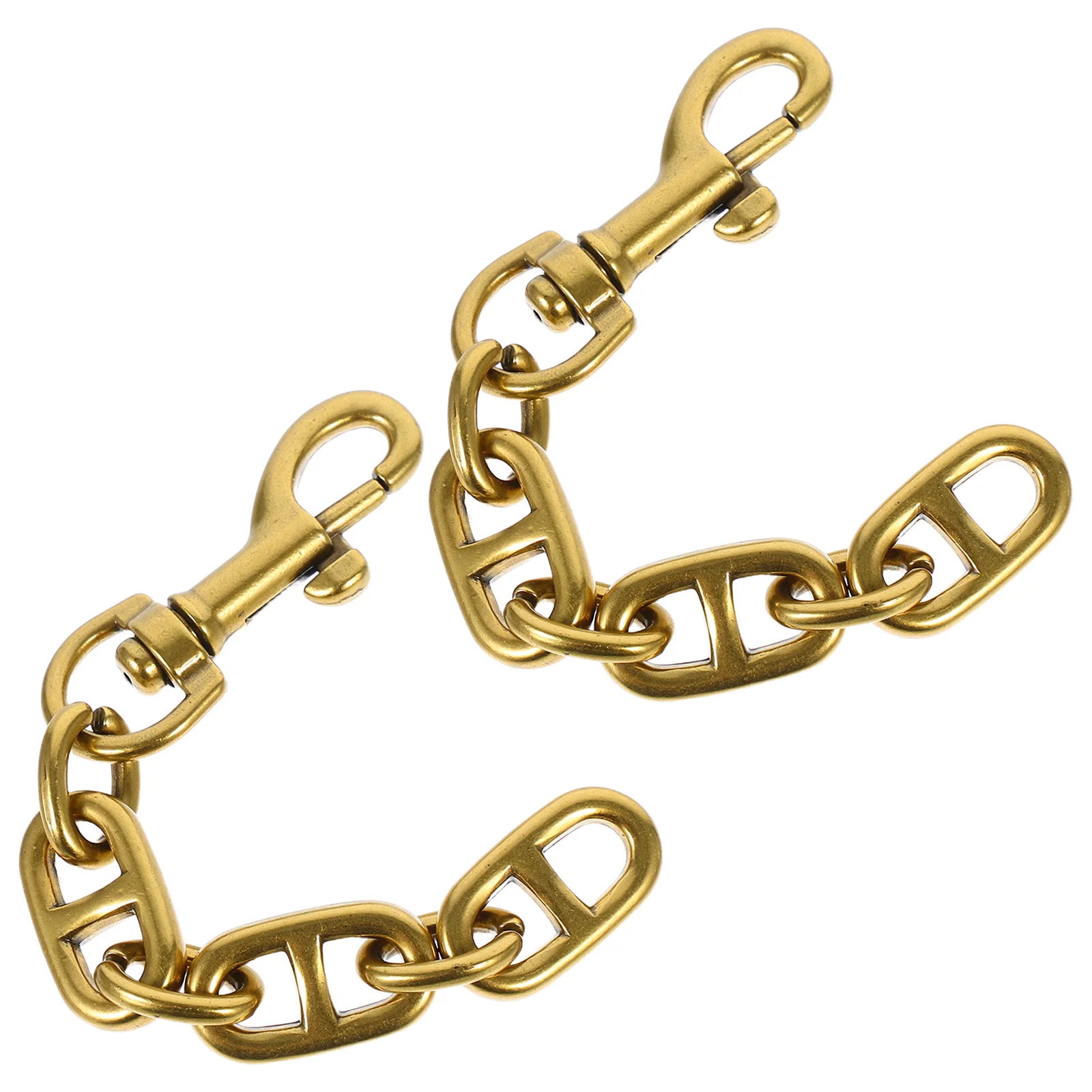 

2Pcs Purse Extender Chain Gold Finish Metal Bag Strap Extension for DIY Handbag Accessories Crossbody Converter Swivel Clasp