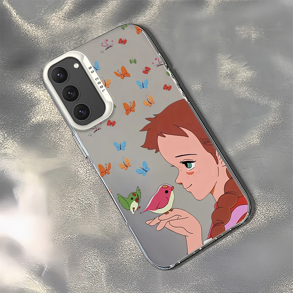 BOOK For Samsung Galaxy A52 A324G S23 S22 S24 Ultra Black White Shockproof Cover Laser IMD Phone Case A-Anne of Green Gables