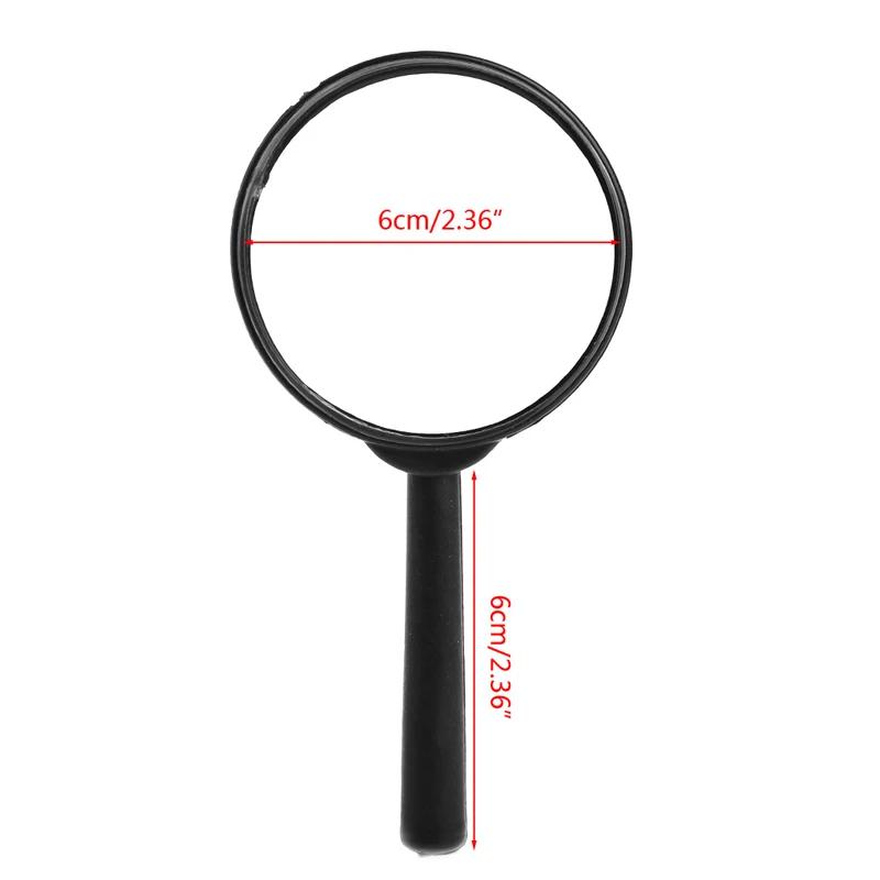 Magnifier 60mm Handheld 5X Loupe Reading Glass Lens Exquisite Workmanship For Inspecting Jewelry Checking Map