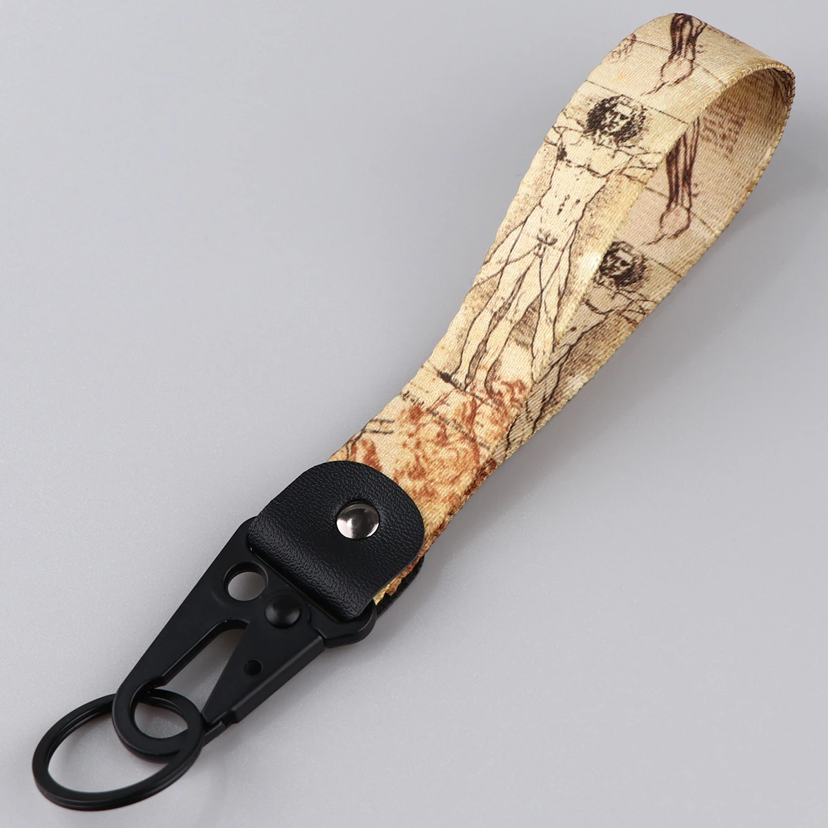 

Oil Painting Eagle Beak Keychain Short Lanyards Used in Phone Rope Badge Holder USB Pendant Portable Key Lanyard Accessories