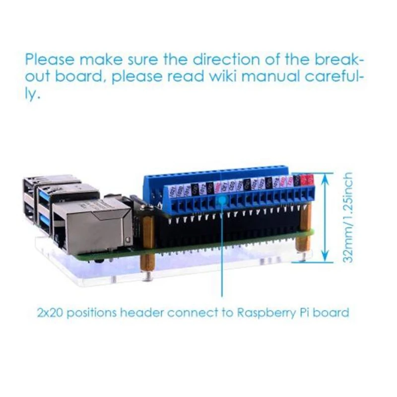 Mini Terminal Breakout Board GPIO Expansion Board Terminal Breakout Board Für Raspberry Pi 4B/3B +/3B/2B/1B +/Zero/Zero W