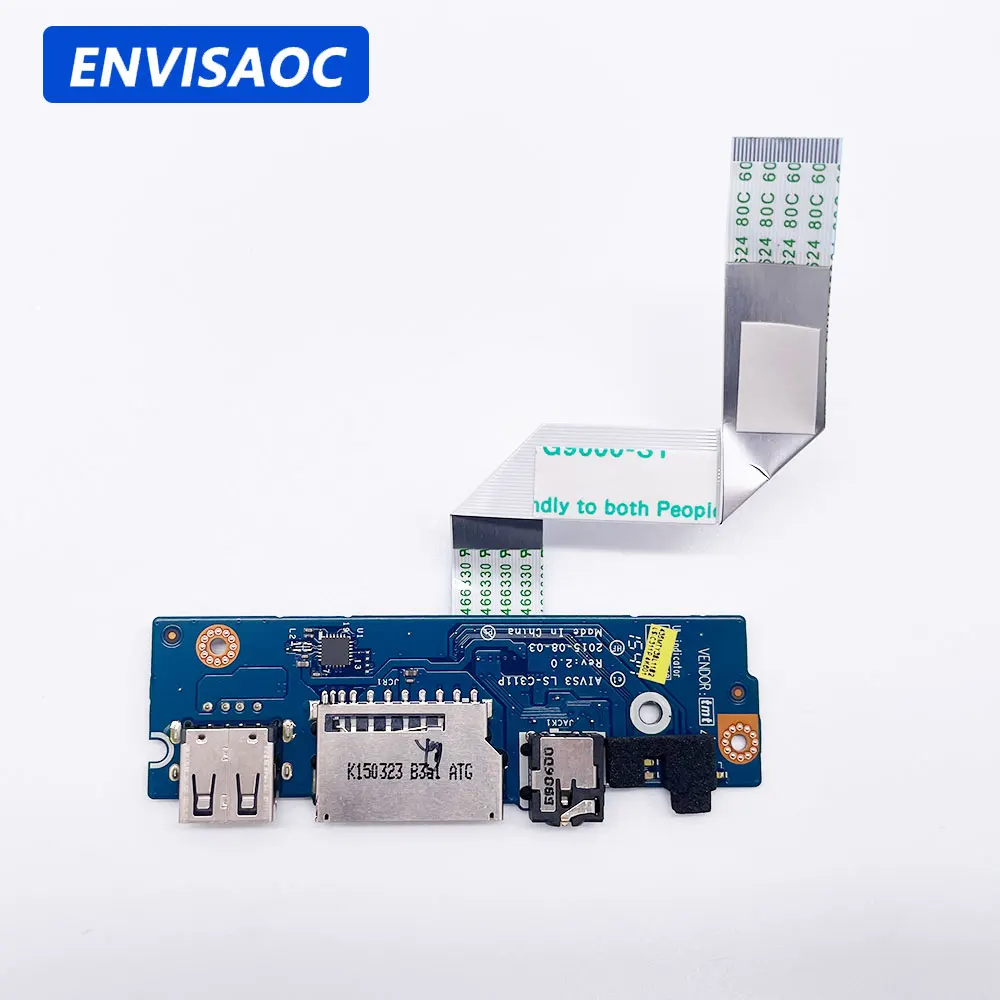 لينوفو U31-70 U31-80 500S-13ISK محمول قارئ بطاقة الصوت سماعة USB جاك مجلس AIVS3 LS-C311P 5C50J30997