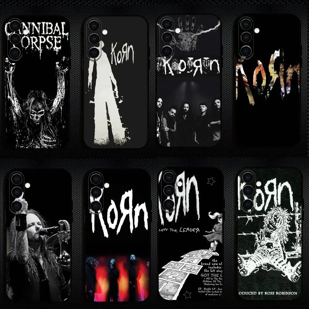 

K-Korn Rock Band Requiem Phone Case For Samsung Galaxy A73,A72,A71,A70,A53,A52,A51,Others Soft Black Shell