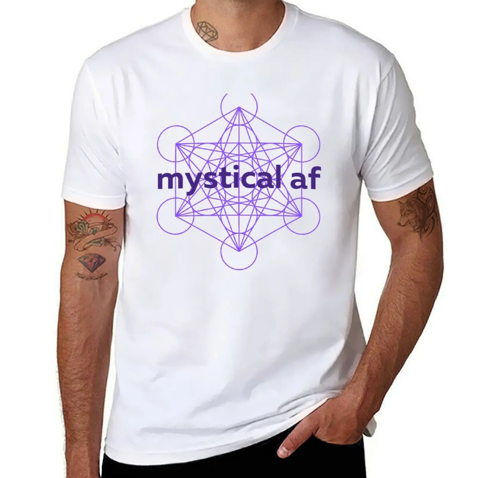 

mystical af T-shirt quick-drying aesthetic clothes plain t shirt men