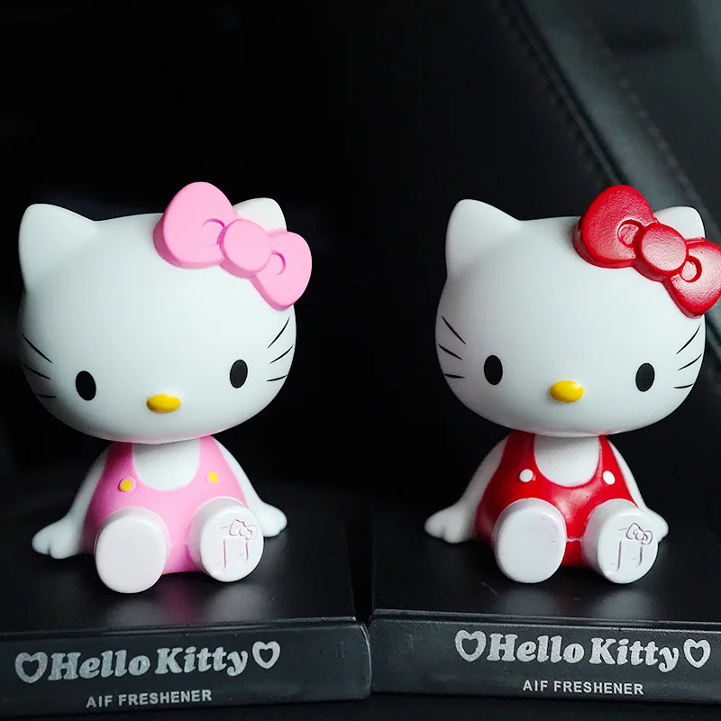 

MINISO аниме мультфильм Sanrio Hello Kitty встряхивающая голова фигурка модель детские игрушки куклы кронштейн для телефона Рождественский подарок