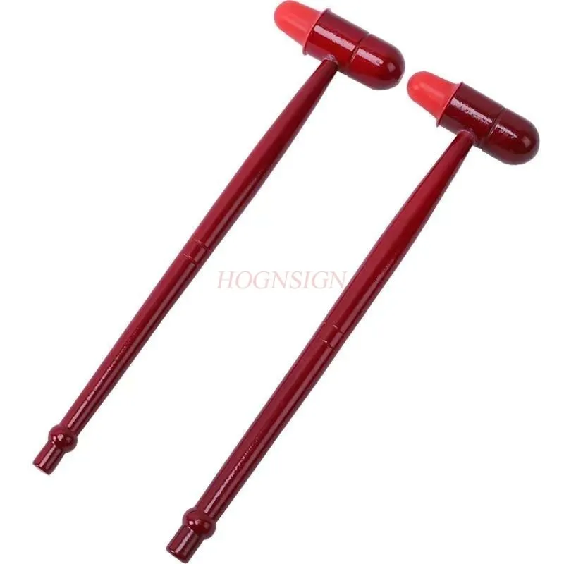 Fairy Hammer Wood Beating Hammer Red Silicone Meridian Beating Stick Beat Back, Cervical Vertebra, Leg Press