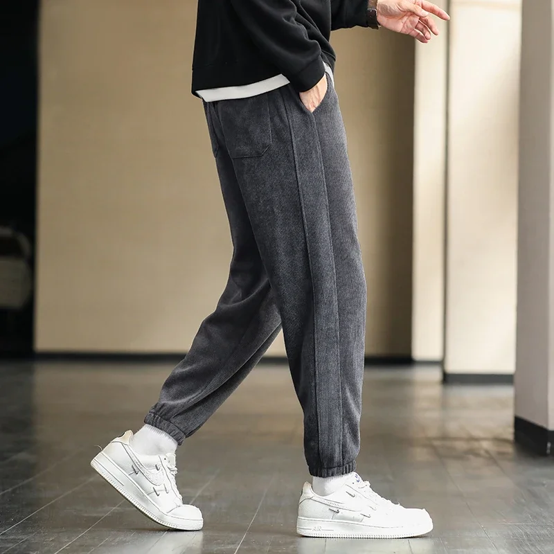 

Spring Autumn Sport Classic Active Jogger Trouser Lightweight Fashion Casual High Elastic Sweatpants New Men Loose Straight Pant