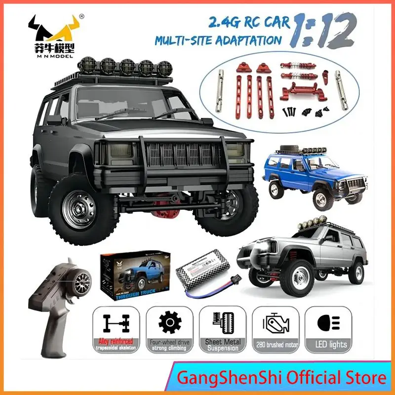 

MN78 1:12 Full Scale MN Model RTR Version RC Car 2.4G 4WD 280 Motor Proportional Off-Road RC Remote Control Car for Boys Gifts