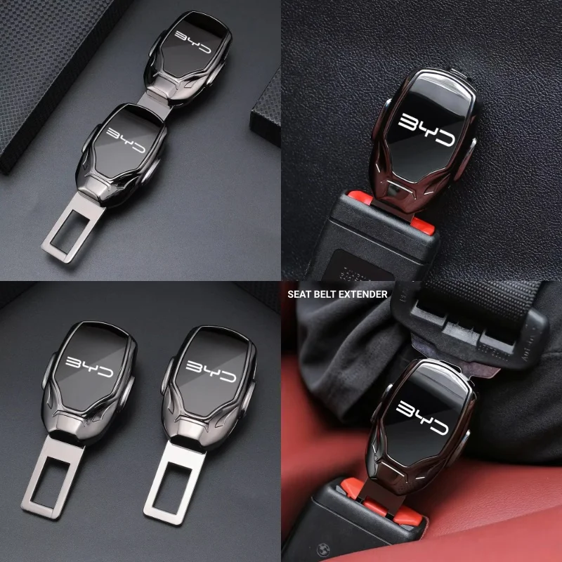 Safety Belt Lengthener Seat Belt Extension Clip Seat Belt Buckle Adapter For BYD Seal U Dolphin Mini Sealion 7 Song Pro ATTO 3