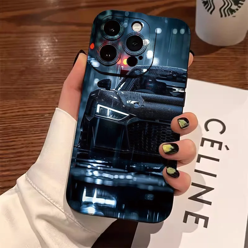 Fashionable Car Print Phone Case For Xiaomi Poco F6 F5 X6 X5 X3 M6 Pro F3 Mi 13 12 11 Lite 5G 14 14T 13T 12T Soft Silicone Cover