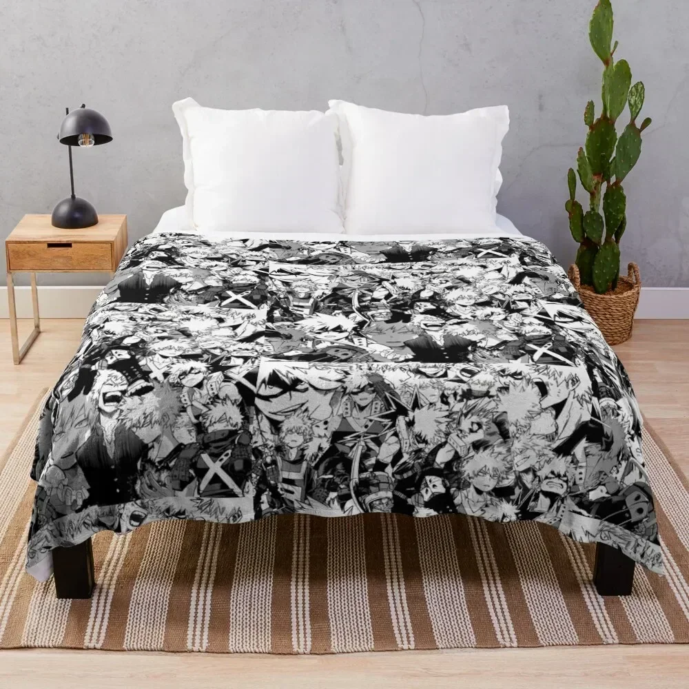 Katsuki Bakugou Throw Blanket Stain Resistant Cozy Warm Blanket