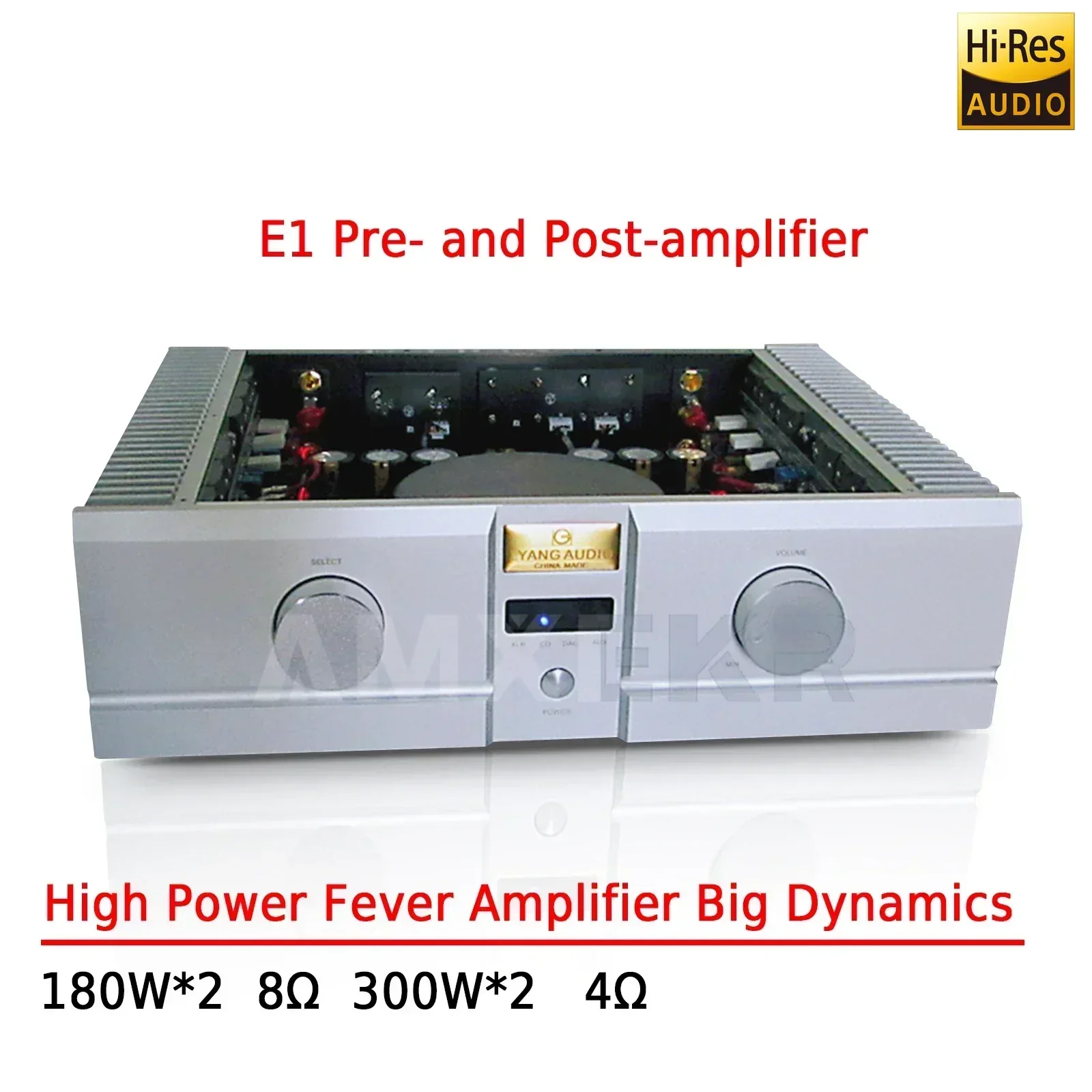 E1 المرحلة الأمامية والخلفية مجتمعة آلة عالية الطاقة حمى مكبر للصوت كبير ديناميكي Hifi للاستخدام المنزلي #2