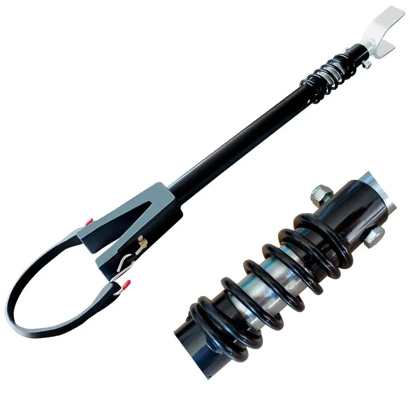 Outboard Engine Cross Beam Protector - Adjustable Support Bracket with Shock Absorption Carbon Steel Reinforcement