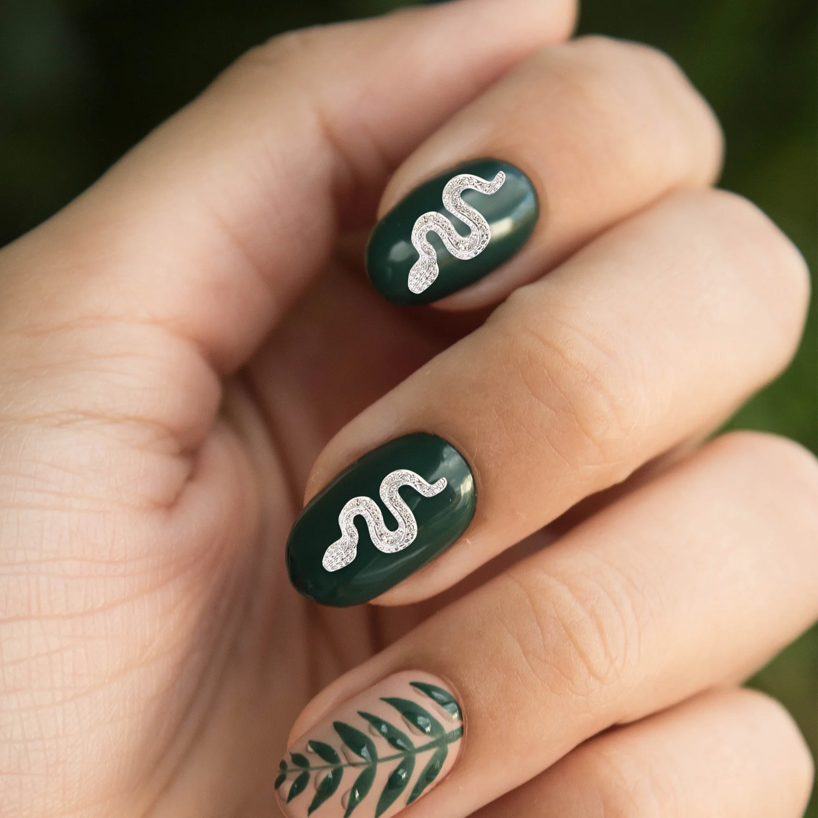 40 pièces alliage pour acrylique pour ongles acryliques ongles bricolage zodiaque serpent serpent ongles breloques 3D Nail Art breloques